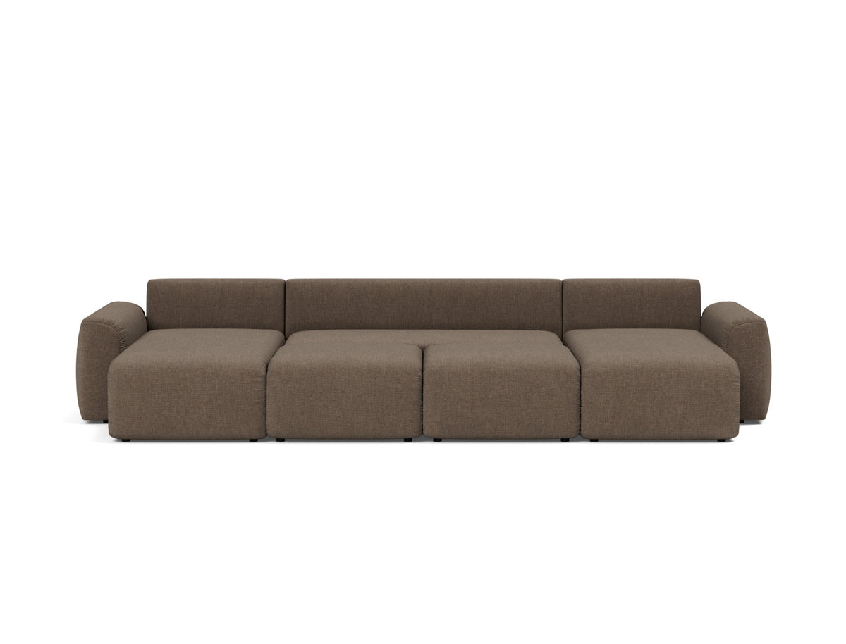 NORUM U-Shape Sofa Bed Chunky Arms, bed position
