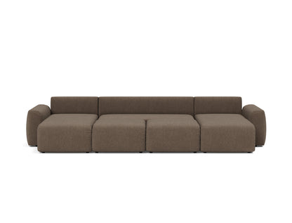 NORUM U-Shape Sofa Bed Chunky Arms, bed position