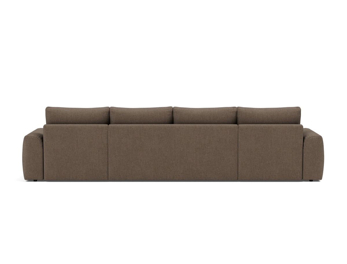 NORUM U-Shape Sofa Bed Chunky Arms, back view