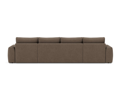 NORUM U-Shape Sofa Bed Chunky Arms, back view