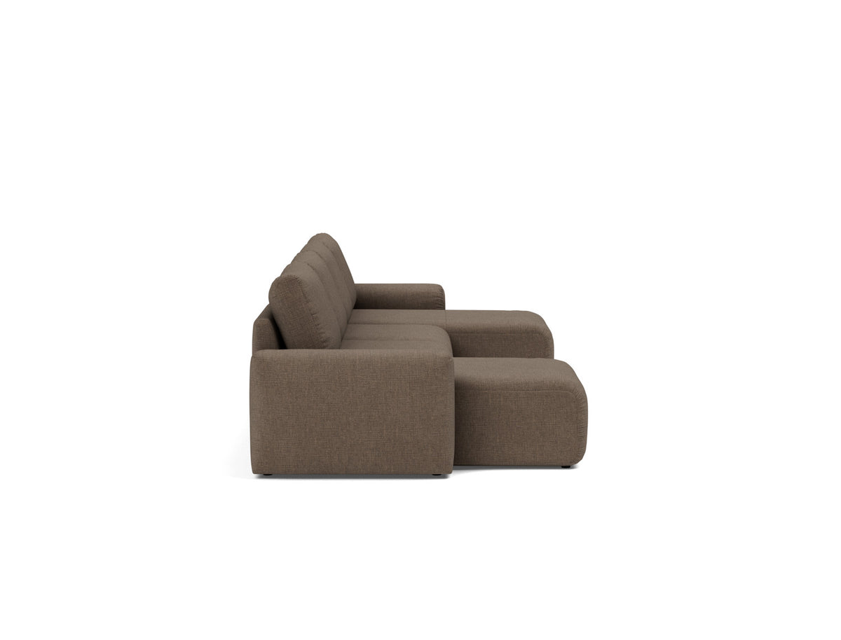 NORUM U-Shape Sofa Bed Chunky Arms, side view
