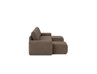 NORUM U-Shape Sofa Bed Chunky Arms, side view