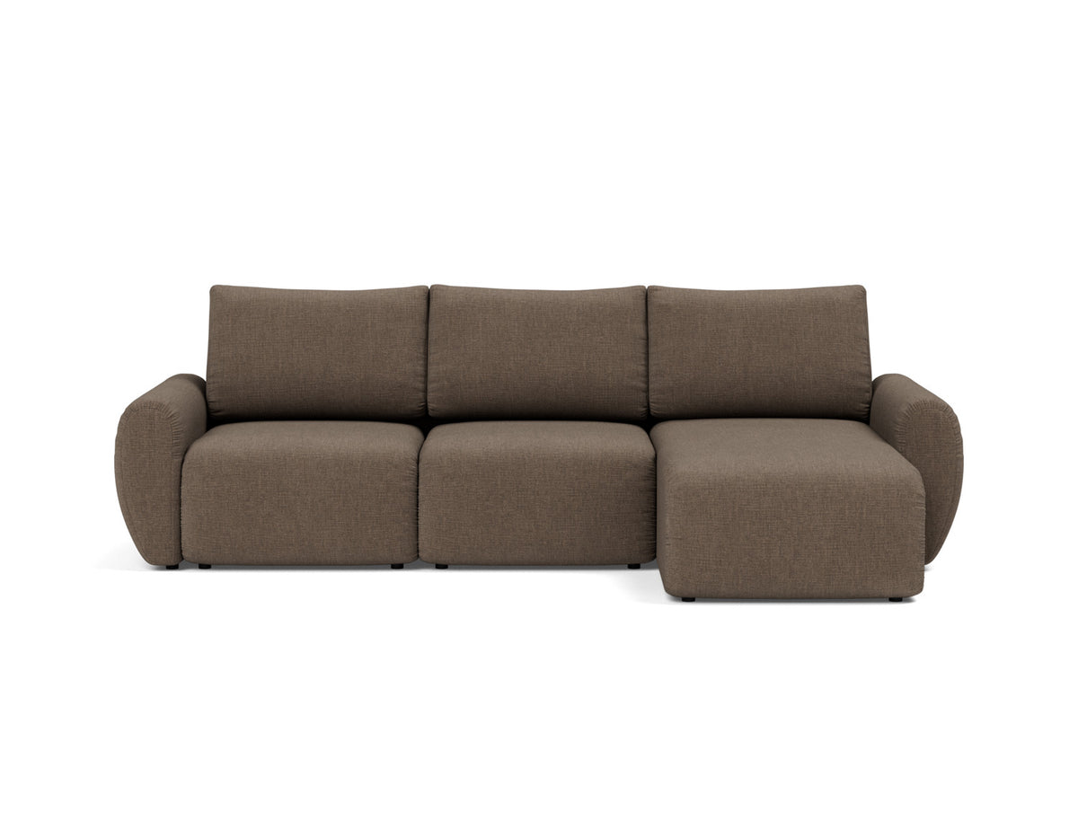 NORUM Sofa Bed with Chaise Curve Arms, front