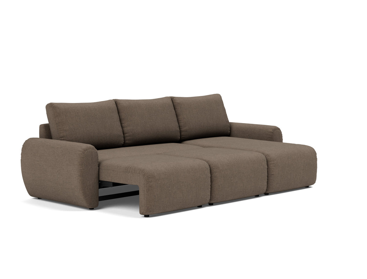 NORUM Sofa Bed with Chaise Curve Arms, family lounger position