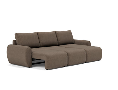 NORUM Sofa Bed with Chaise Curve Arms, family lounger position