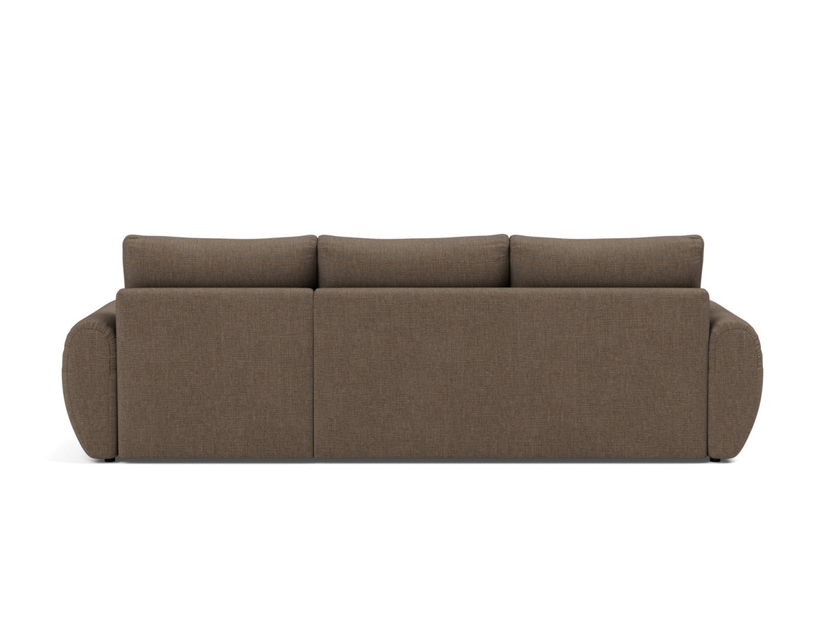 NORUM Sofa Bed with Chaise Curve Arms, back view