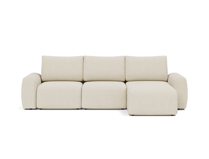 NORUM Sofa Bed with Chaise Chunky Arms 150x240CM