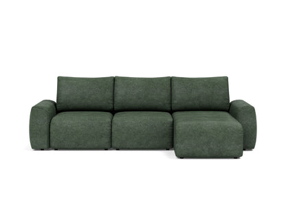 NORUM Sofa Bed with Chaise Chunky Arms 150x240CM