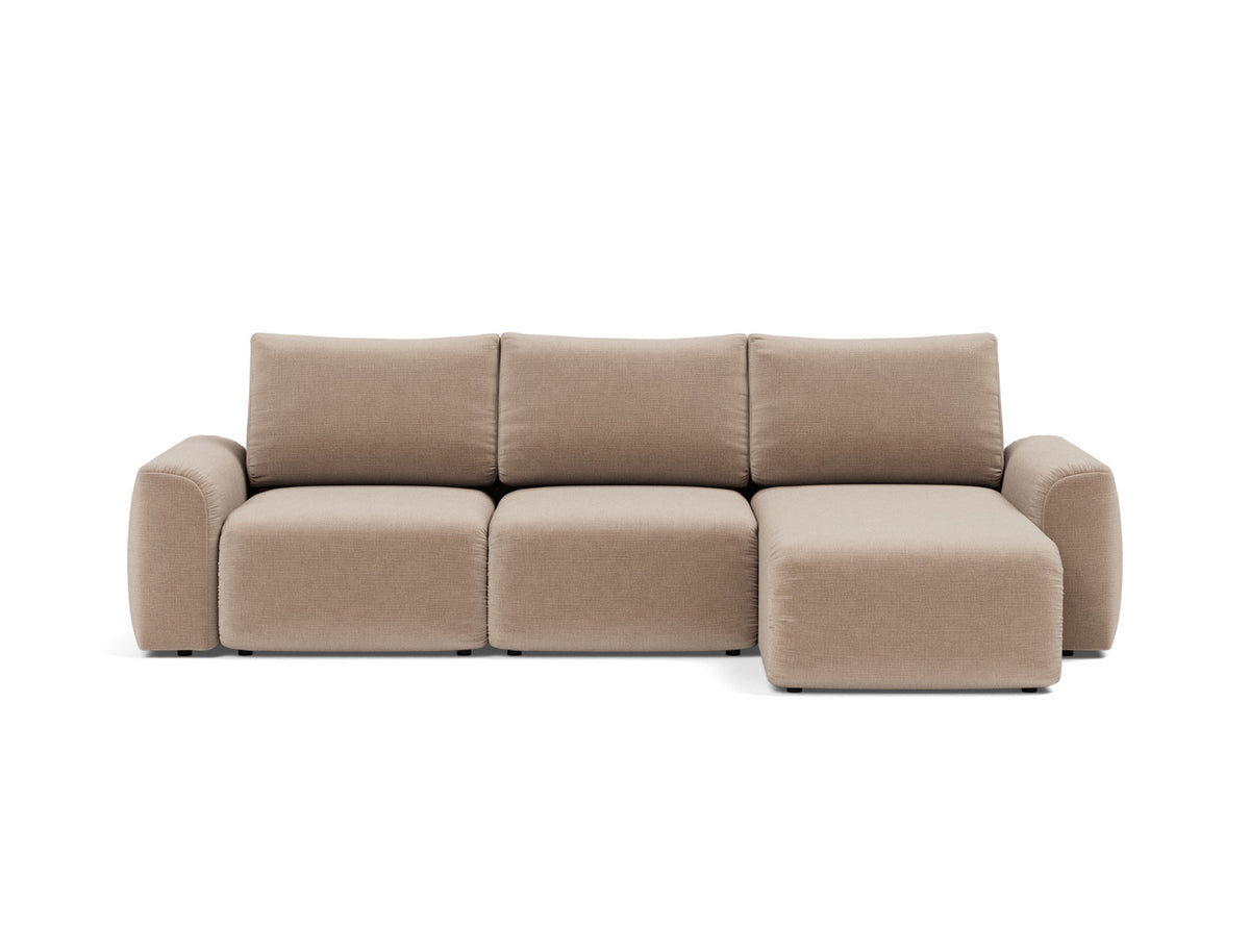 NORUM Sofa Bed with Chaise Chunky Arms 150x240CM