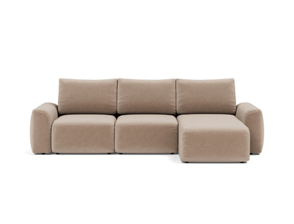 NORUM Sofa Bed with Chaise Chunky Arms 150x240CM