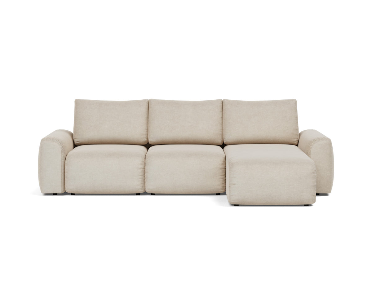 NORUM Sofa Bed with Chaise Chunky Arms 150x240CM