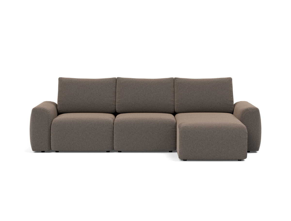 NORUM Sofa Bed with Chaise Chunky Arms 150x240CM