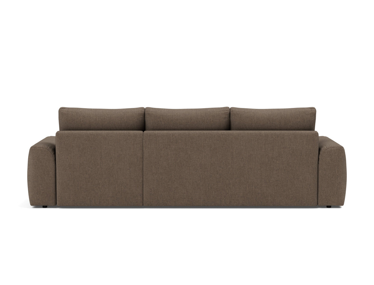NORUM Sofa Bed with Chaise Chunky Arms, back view