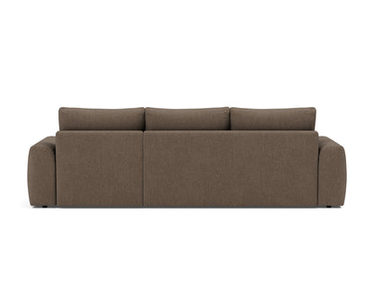 NORUM Sofa Bed with Chaise Chunky Arms, back view