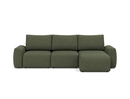 NORUM Sofa Bed with Chaise Chunky Arms 150x240CM