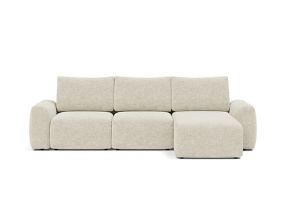 NORUM Sofa Bed with Chaise Chunky Arms 150x240CM