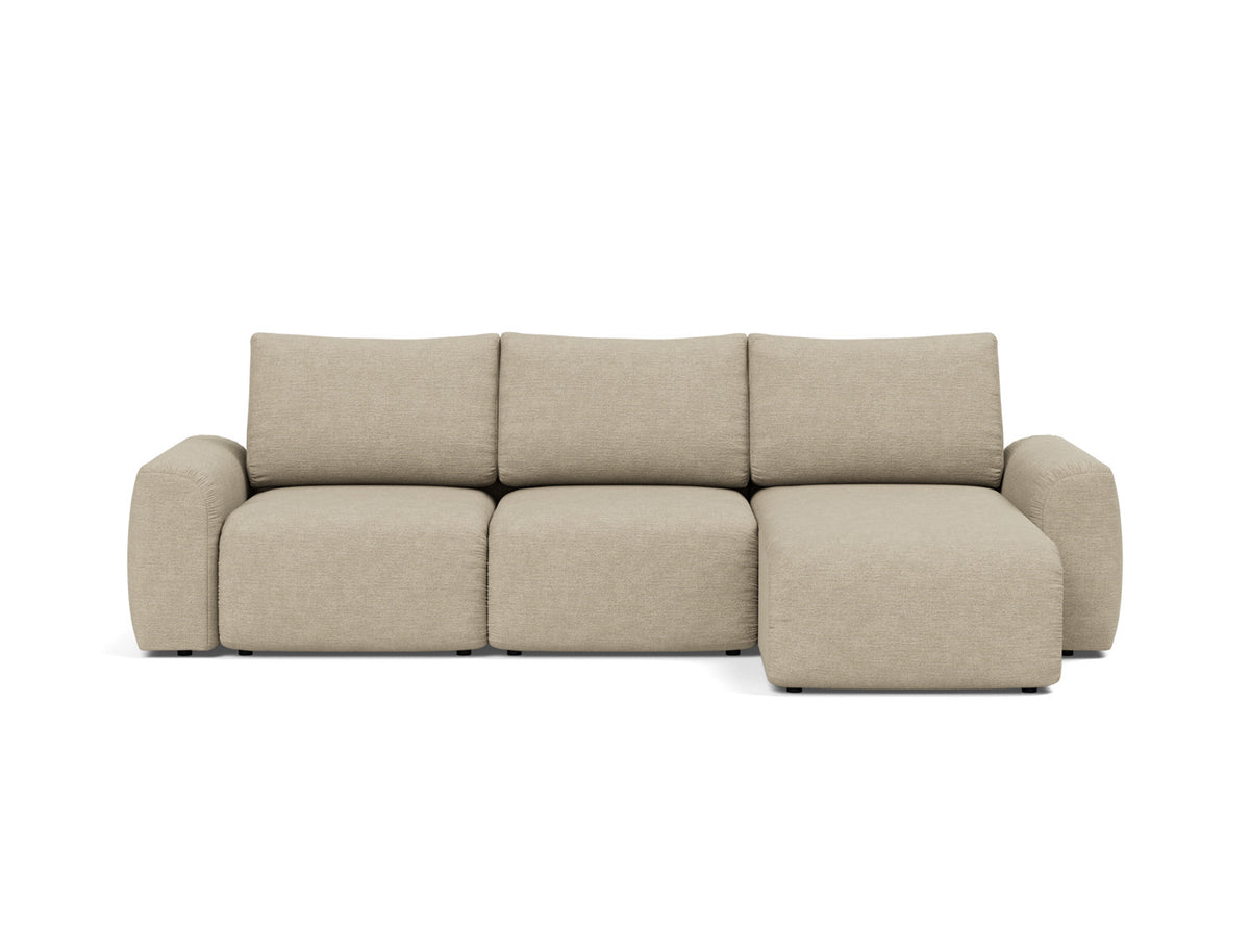 NORUM Sofa Bed with Chaise Chunky Arms 150x240CM