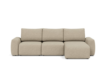 NORUM Sofa Bed with Chaise Chunky Arms 150x240CM
