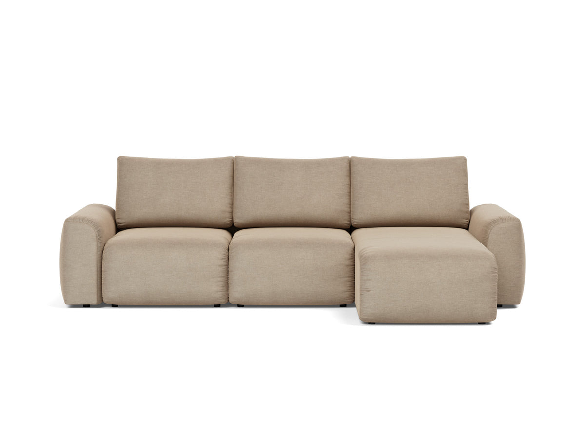 NORUM Sofa Bed with Chaise Chunky Arms 150x240CM
