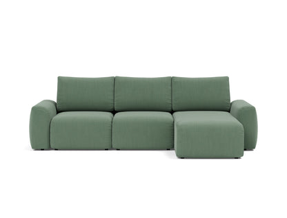 NORUM Sofa Bed with Chaise Chunky Arms 150x240CM