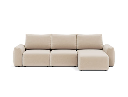 NORUM Sofa Bed with Chaise Chunky Arms 150x240CM