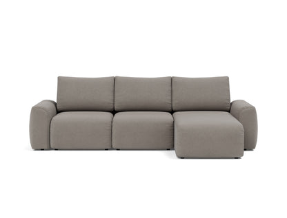 NORUM Sofa Bed with Chaise Chunky Arms 150x240CM