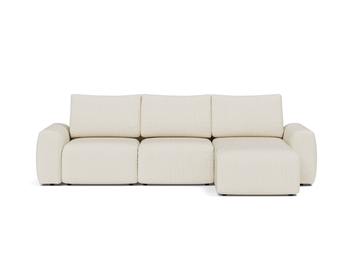 NORUM Sofa Bed with Chaise Chunky Arms 150x240CM