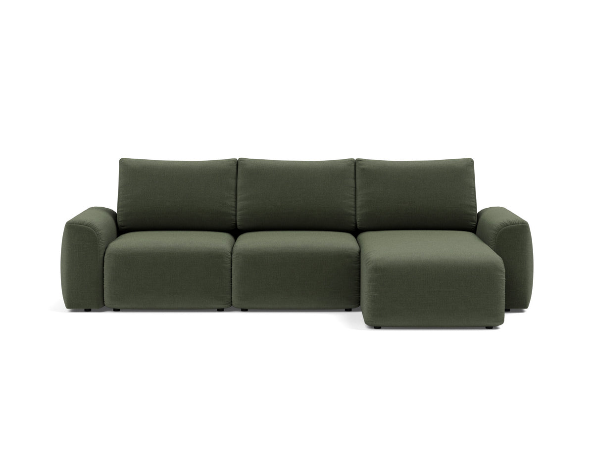 NORUM Sofa Bed with Chaise Chunky Arms 150x240CM