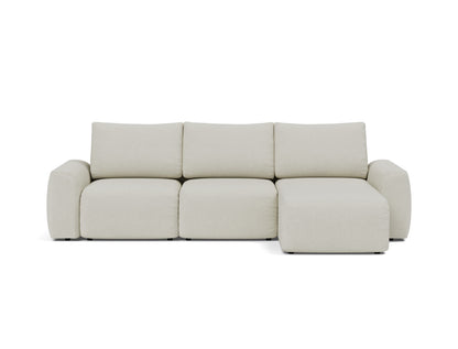 NORUM Sofa Bed with Chaise Chunky Arms 150x240CM