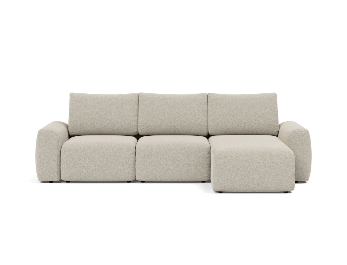 NORUM Sofa Bed with Chaise Chunky Arms 150x240CM