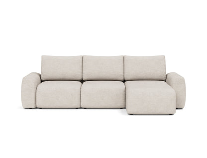 NORUM Sofa Bed with Chaise Chunky Arms 150x240CM