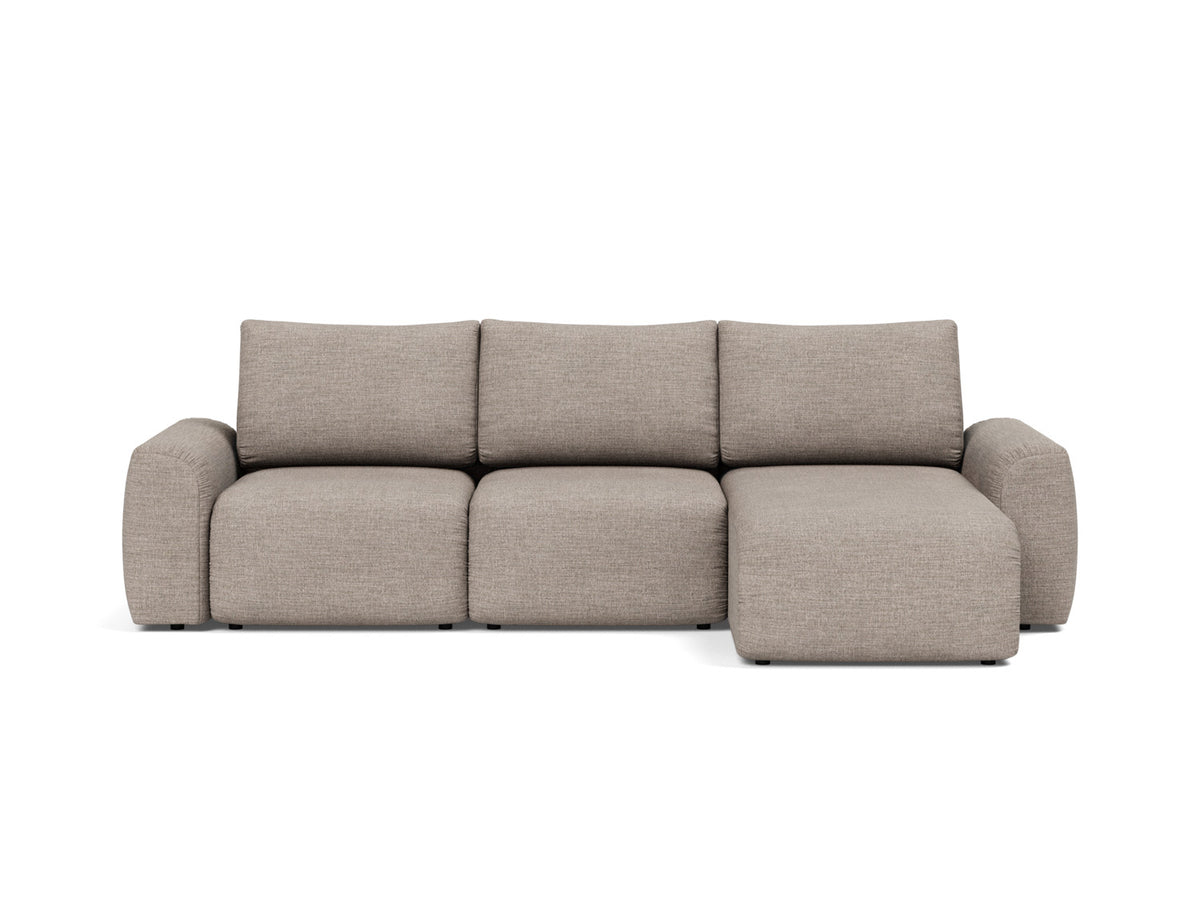 NORUM Sofa Bed with Chaise Chunky Arms 150x240CM