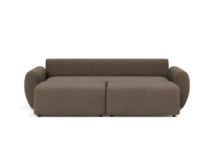 NORUM Sofa Bed Curve Arms, bed position