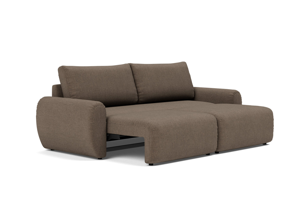 NORUM Sofa Bed Curve Arms, family lounger position