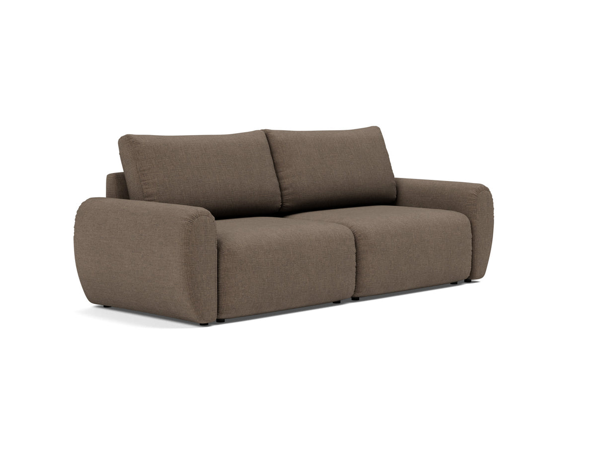 NORUM Sofa Bed Curve Arms, 3/4 view