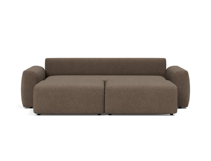 NORUM Sofa Bed Chunky Arms, bed position