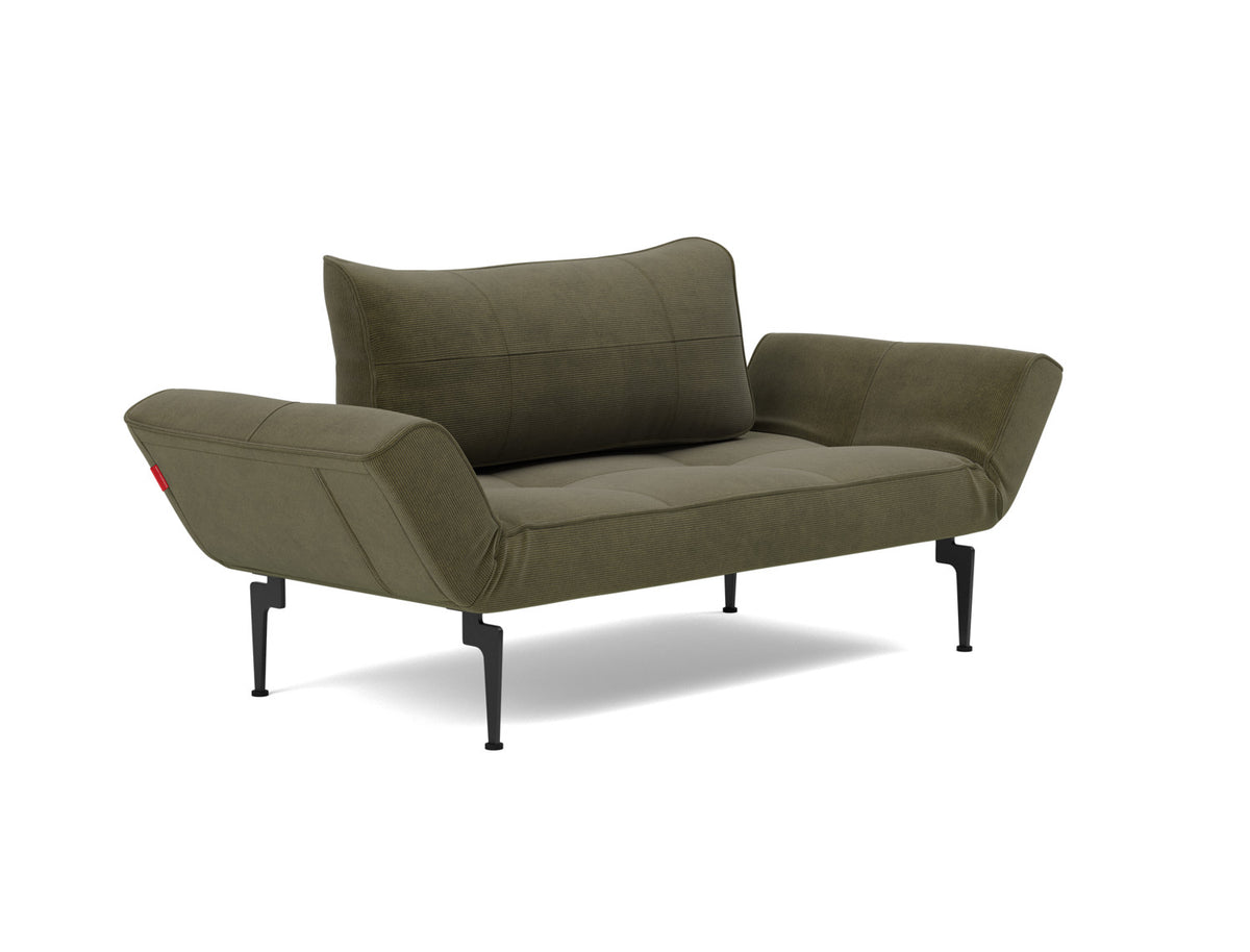 ZEAL Daybed Black Laser, 3/4 view