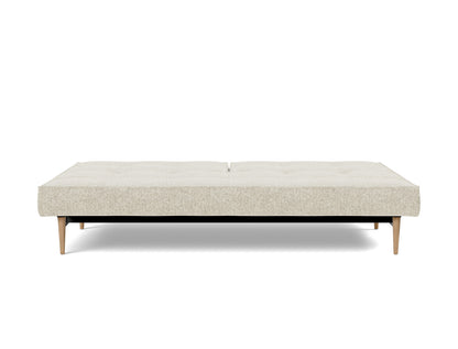 SPLITBACK Sofa Bed Styletto, Light Oak, bed position