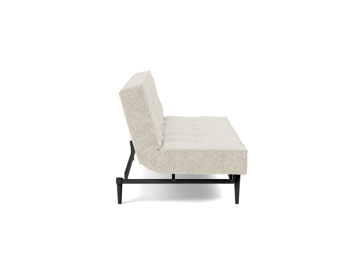 SPLITBACK Sofa Bed Styletto, Black Oak, side view