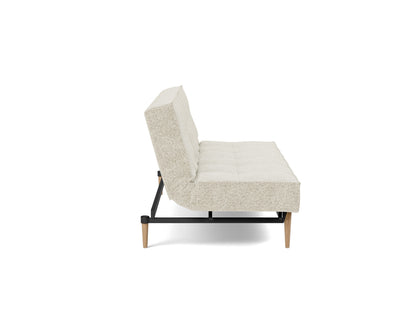 SPLITBACK Sofa Bed Styletto, Light Oak, side view