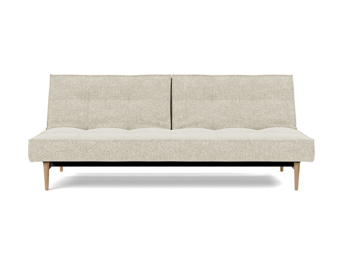 SPLITBACK Sofa Bed Styletto, Light Oak, front