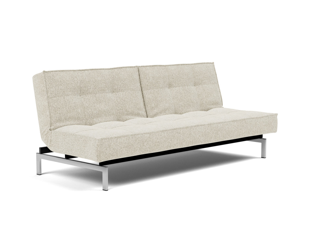 SPLITBACK Sofa Bed Chrome, 3/4 view