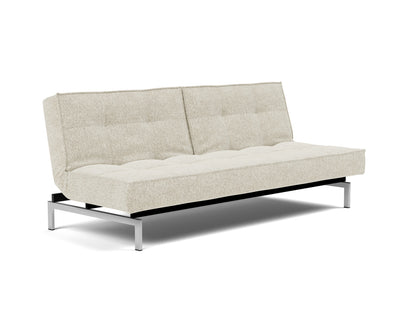SPLITBACK Sofa Bed Chrome, 3/4 view