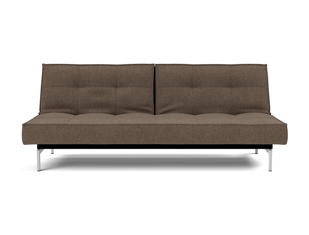 SPLITBACK Sofa Bed Chrome 115x210CM
