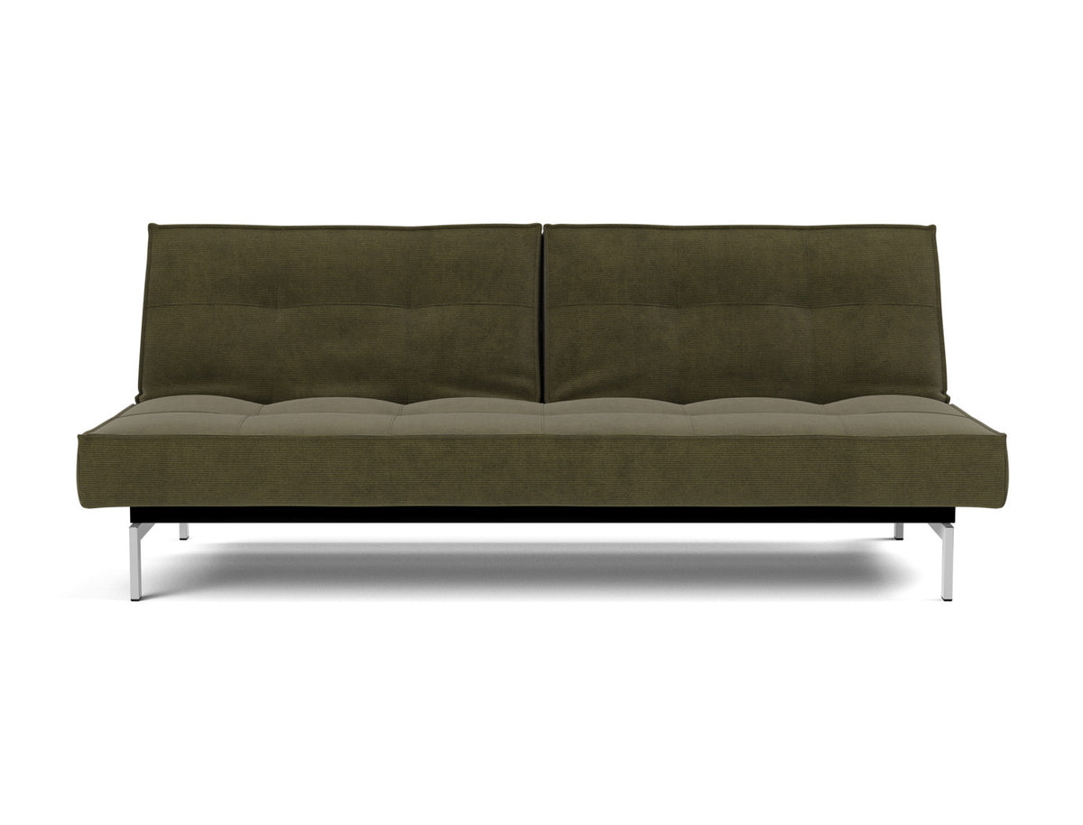 SPLITBACK Sofa Bed Chrome 115x210CM