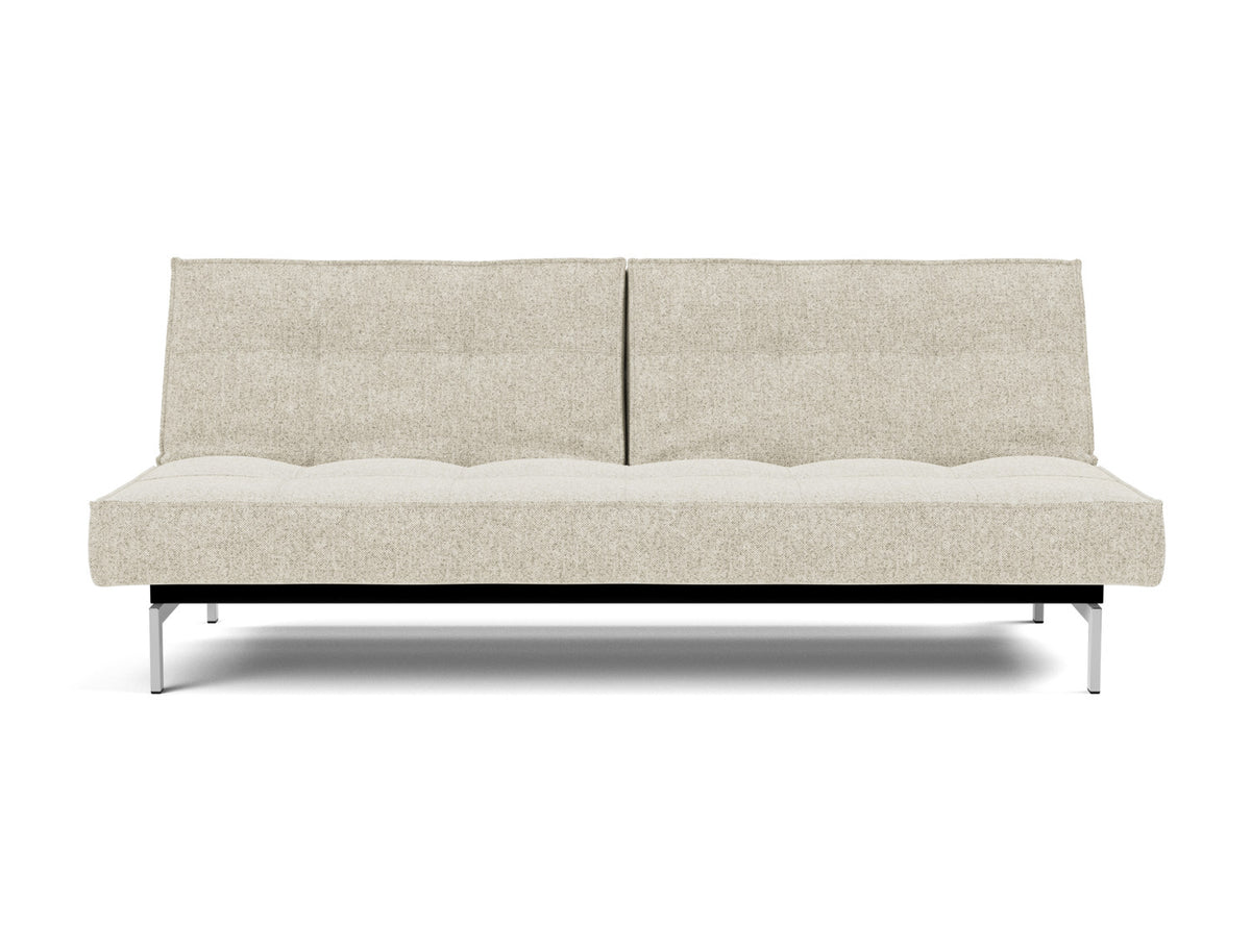 SPLITBACK Sofa Bed Chrome, front