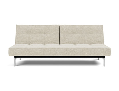 SPLITBACK Sofa Bed Chrome, front
