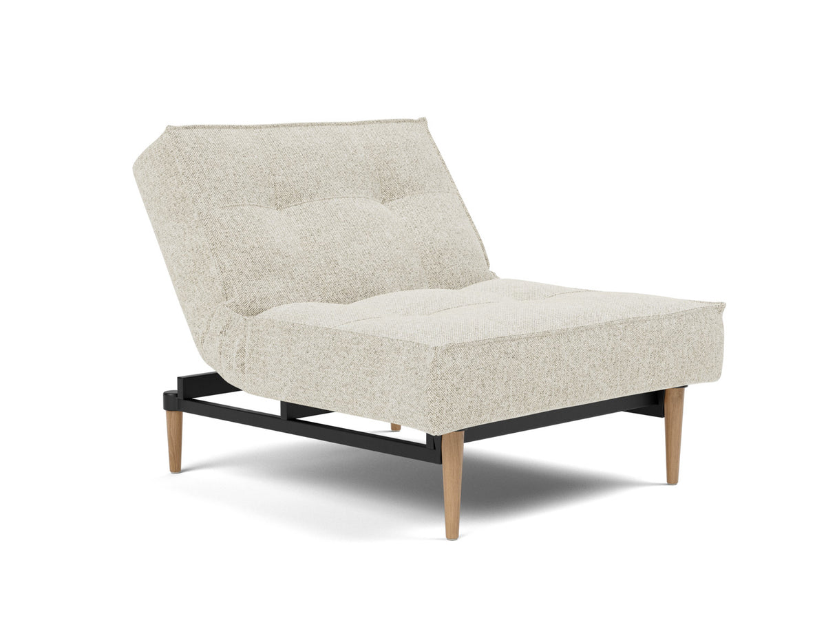 SPLITBACK Chair Styletto, Light Oak, reclined back