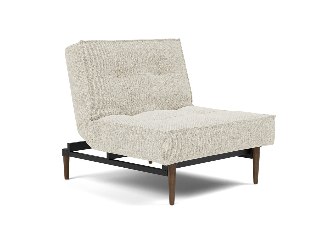 SPLITBACK Chair Styletto, Dark Oak, 3/4 view
