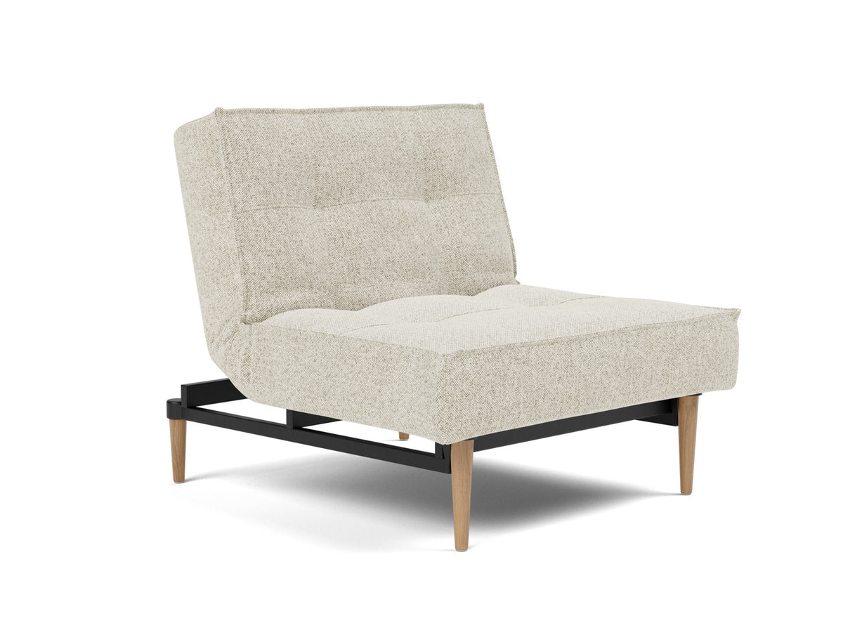 SPLITBACK Chair Styletto, Light Oak, 3/4 view